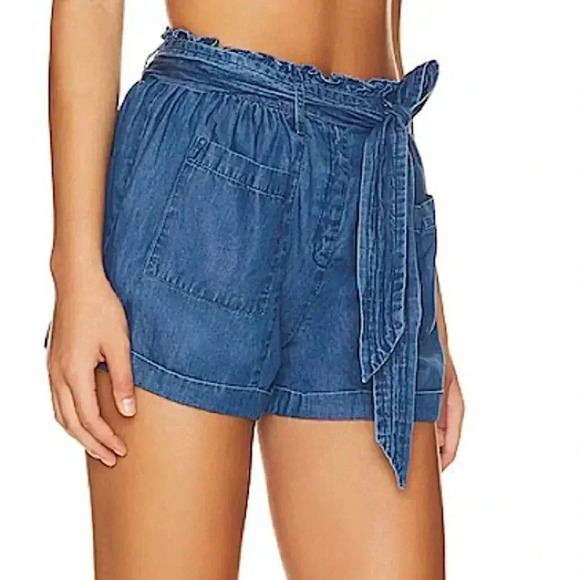 Cleobella REVOLVE Joplin Dress Shorts Chambray Denim Scandi Girl - Picture 6 of 17